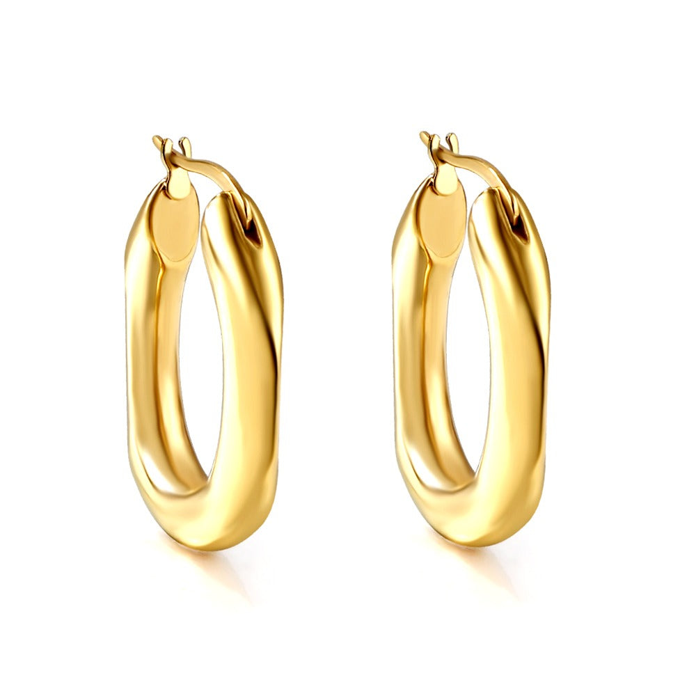 Azura Gold Hoop Earrings